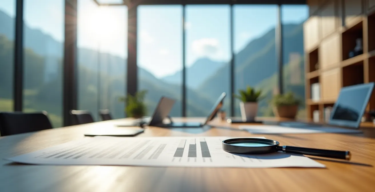 Visualisierung wichtiger Kennzahlen auf dem Pensionskassenausweis, wie Umwandlungssatz und Altersguthaben.