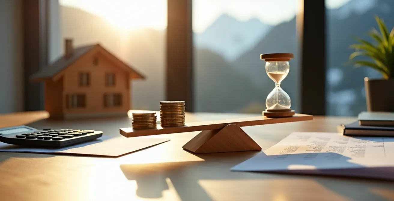 Vergleichsdarstellung von Eigenkapital und Amortisation mit Schweizer Franken