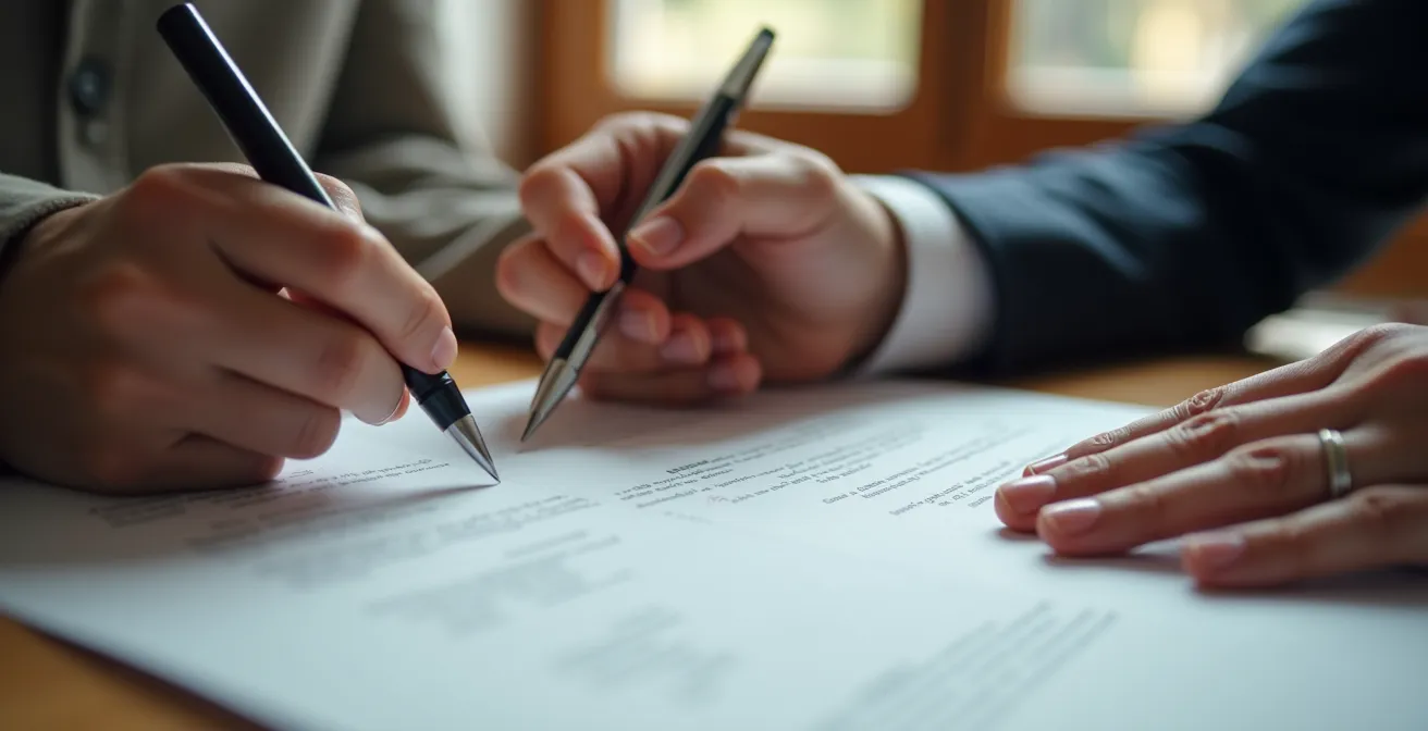 Ablauf eines Notariatstermins bei der Kaufvertragsunterzeichnung